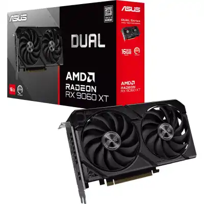 Asus Dual Radeon RX 9060 XT 16GB GDDR6 Graphics Card (DUAL-RX9060XT-16G)