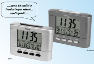 ELITE SVEGLIA DIGITALE PARLANTE ARGENTO / SILVER SPEAKING* DIGITAL ALARM CLOCK (*Italian only) (DV 290S) Unisex WATCHES