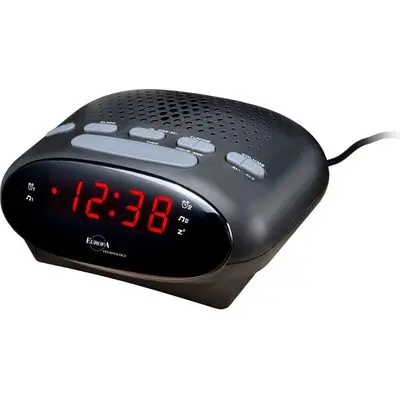 Elite Radiosveglia A Corrente - Nero - Electric Radio Alarm Clock - Black (DV-985_B) Unisex WATCHES
