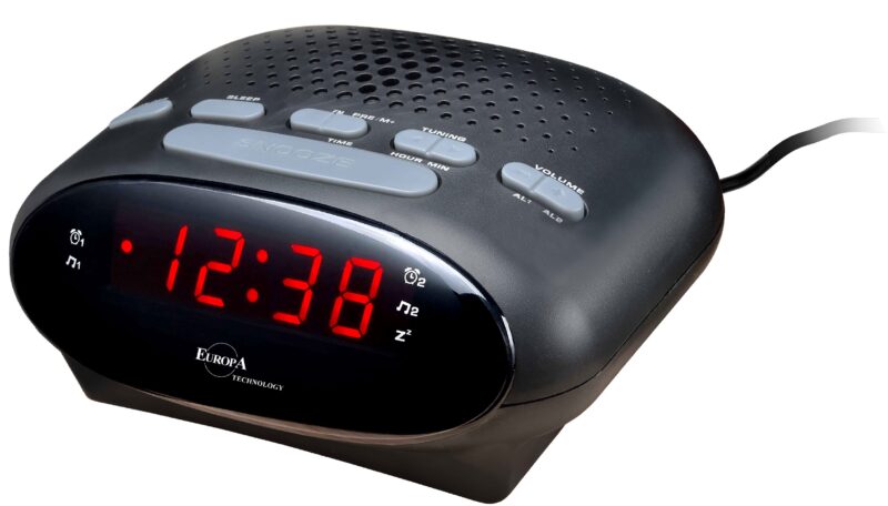 ELITE Radiosveglia a corrente - NERO - Electric radio alarm clock - BLACK (DV-985_B) Unisex WATCHES