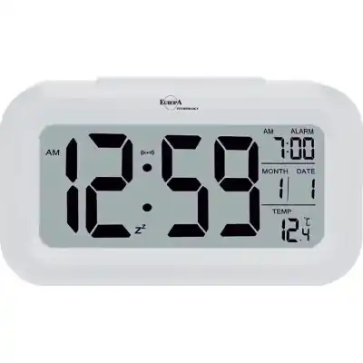 Elite Sveglia Digitale Con Luce Led Automatica (sensore Crepuscolare) - Bianco - Digital Alarm Clock With Automatic Led Light (twilight Sensor) - White (DV201_W) Unisex WATCHES Elite Sveglia Digitale Con Luce Led Automatica (sensore Crepuscolare) - Bianco - Digital Alarm Clock With Automatic Led Light (twilight Sensor) - White (DV201_W) Unisex WATCHES