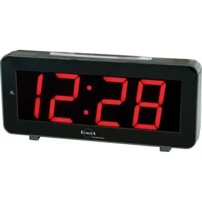 Elite Sveglia Led A Corrente (cavetto Usb E Spina Inclusi) - Nero - Led Alarm Clock Powered By Electricity (usb Cable And Plug Included) - Black (DV640_B) Unisex WATCHES