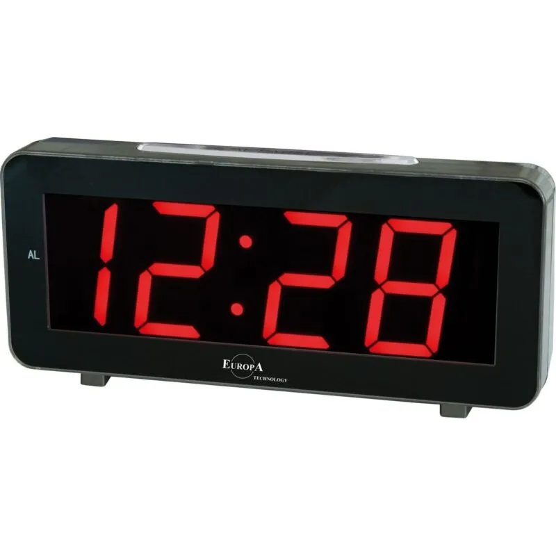 Elite Sveglia Led A Corrente (cavetto Usb E Spina Inclusi) - Nero - Led Alarm Clock Powered By Electricity (usb Cable And Plug Included) - Black (DV640_B) Unisex WATCHES