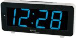 ELITE Sveglia LED a corrente (cavetto USB e spina inclusi) - ARGENTO - LED alarm clock powered by electricity (USB cable and plug included) - SILVER (DV640_S) Unisex WATCHES