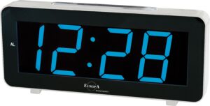 ELITE Sveglia LED a corrente (cavetto USB e spina inclusi) - ARGENTO - LED alarm clock powered by electricity (USB cable and plug included) - SILVER (DV640_S) Unisex WATCHES