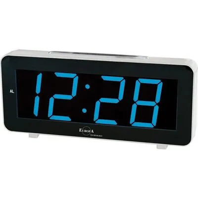 Elite Sveglia Led A Corrente (cavetto Usb E Spina Inclusi) - Argento - Led Alarm Clock Powered By Electricity (usb Cable And Plug Included) - Silver (DV640_S) Unisex WATCHES