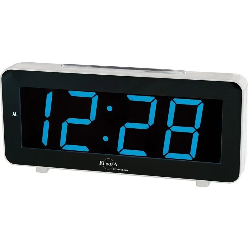 Elite Sveglia Led A Corrente (cavetto Usb E Spina Inclusi) - Argento - Led Alarm Clock Powered By Electricity (usb Cable And Plug Included) - Silver (DV640_S) Unisex WATCHES
