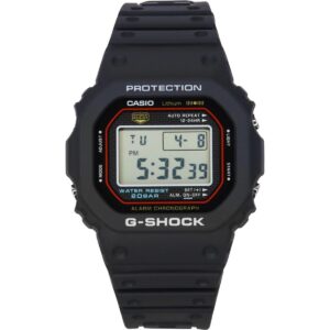 Casio G-Shock Digital Re-Creating The Original Design Of The First G-Shock Quartz DW-5000R-1A 200M Men's Watch
