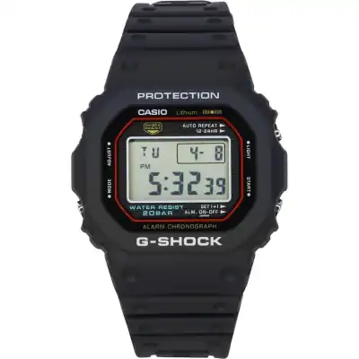 Casio G-Shock Digital Re-Creating The Original Design Of The First G-Shock Quartz DW-5000R-1A 200M Men's Watch