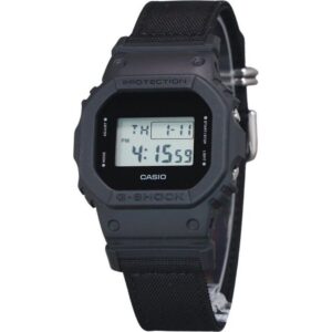Casio G-Shock Digital Eco Cloth Strap Quartz DW-5600BCE-1 200M Men's Watch