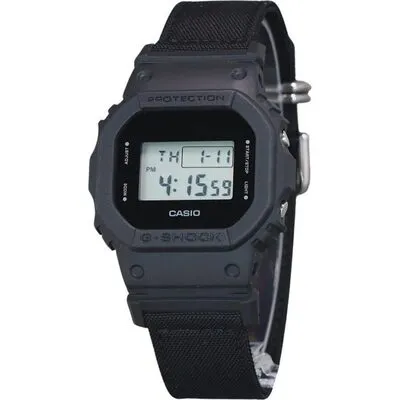 Casio G-Shock Digital Eco Cloth Strap Quartz DW-5600BCE-1 200M Men's Watch