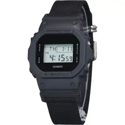 Casio G-Shock Digital Eco Cloth Strap Quartz DW-5600BCE-1 200M Men's Watch