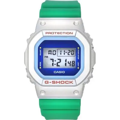 Casio G-Shock Euphoria Series Digital Green Resin Strap Quartz DW-5600EU-8A3 200M Men's Watch