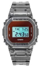 Casio G-Shock Digital Grey Translucent Resin Strap Quartz DW-5600TLS-8 200M Men's Watch