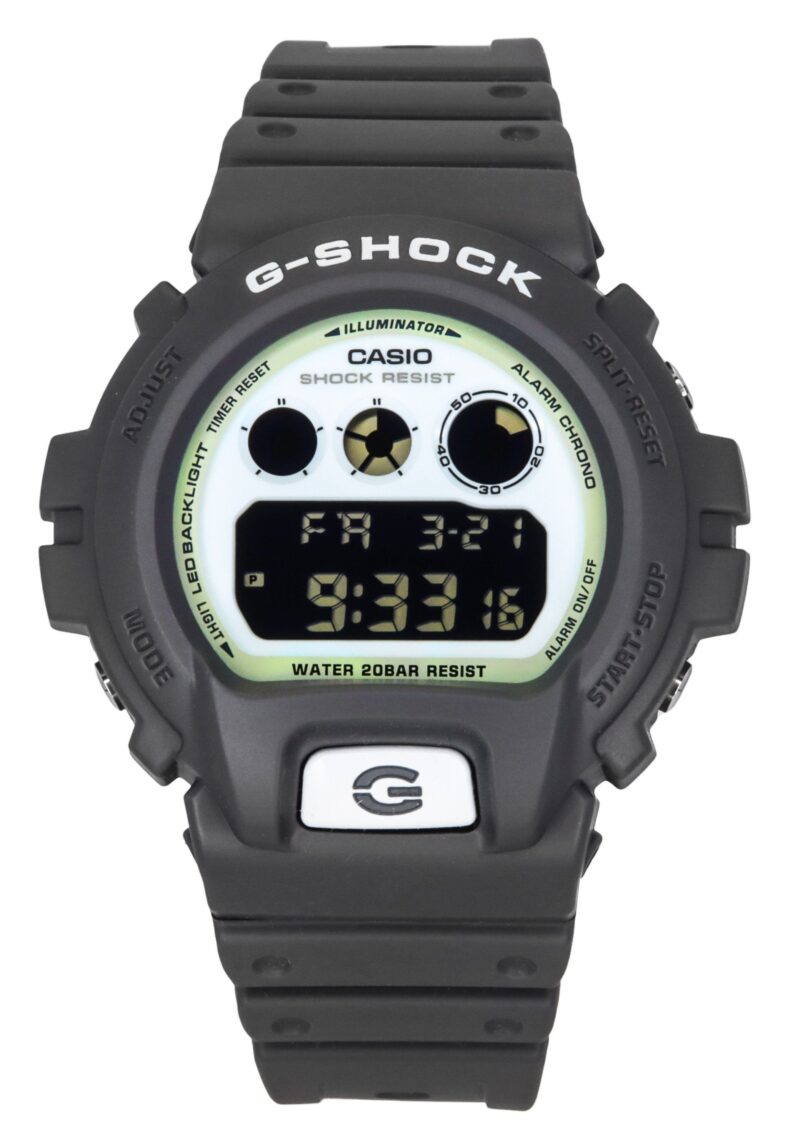 Casio G-Shock Hidden Glow Digital Resin Strap Quartz DW-6900HD-8 200M Men's Watch