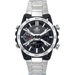 Casio Edifice Sospensione Mobile Link Black Dial Solar ECB-2000D-1A ECB2000D-1 100M Men's Watch