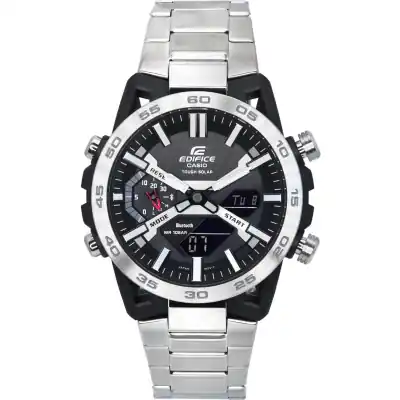 Casio Edifice Sospensione Mobile Link Black Dial Solar ECB-2000D-1A ECB2000D-1 100M Men's Watch