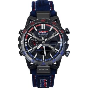 Casio Edifice Analog Digital Honda Racing Collaboration Smartphone Link Black Dial Solar ECB-2000HR-1A 100M Men's Watch