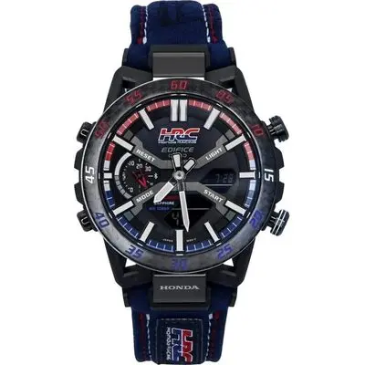 Casio Edifice Analog Digital Honda Racing Collaboration Smartphone Link Black Dial Solar ECB-2000HR-1A 100M Men's Watch