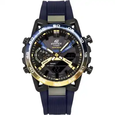 Casio Edifice Sospensione Nighttime Drive Analog Digital Smartphone Link Tough Solar ECB-2000NP-1A 100M Men's Watch