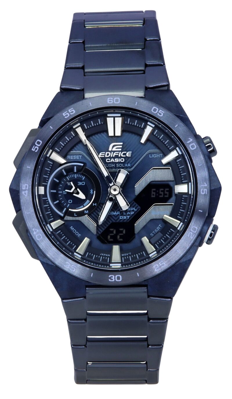 Casio Edifice Windflow Analog Digital Cool Blue Edition Smartphone Link Blue Dial Solar ECB-2200CB-2 100M Men's Watch Casio Edifice Windflow Analog Digital Cool Blue Edition Smartphone Link Blue Dial Solar ECB-2200CB-2 100M Men's Watch