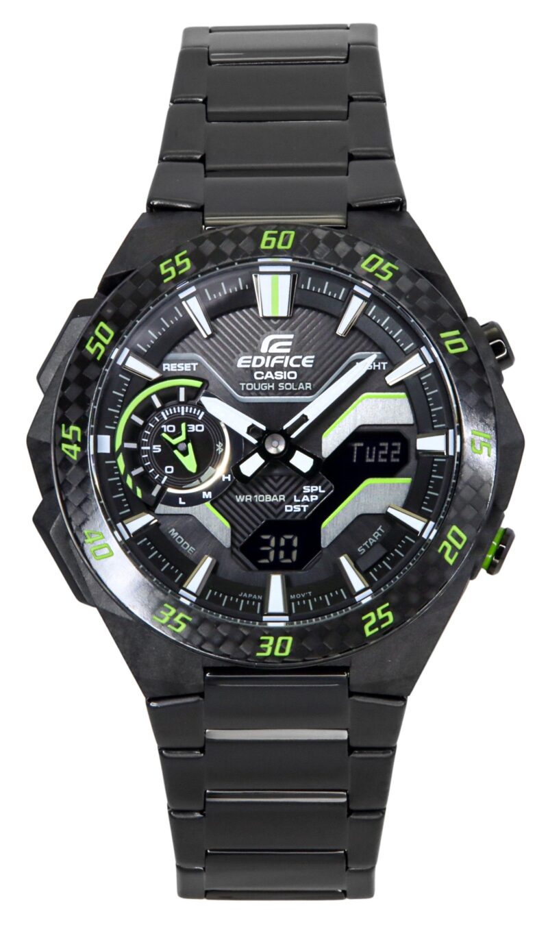 Casio Edifice Windflow Analog Digital Smartphone Link Black Dial Tough Solar ECB-2200RC-1A3 100M Men's Watch