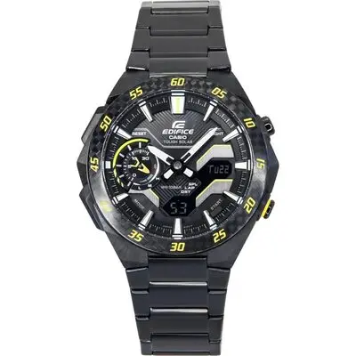 Casio Edifice Windflow Analog Digital Smartphone Link Black Dial Tough Solar ECB-2200RC-1A9 100M Men's Watch