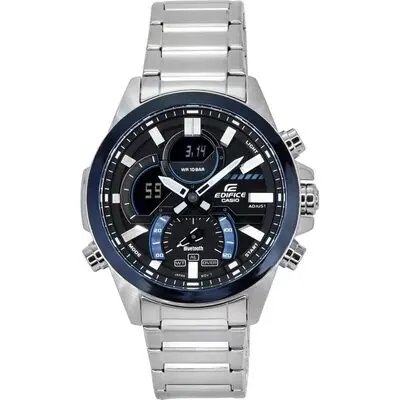 Casio Edifice Smartphone Link Analog Digital Grey Dial Quartz ECB-30DB-1A 100M Men's Watch