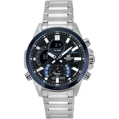 Casio Edifice Smartphone Link Analog Digital Grey Dial Quartz ECB-30DB-1A 100M Men's Watch
