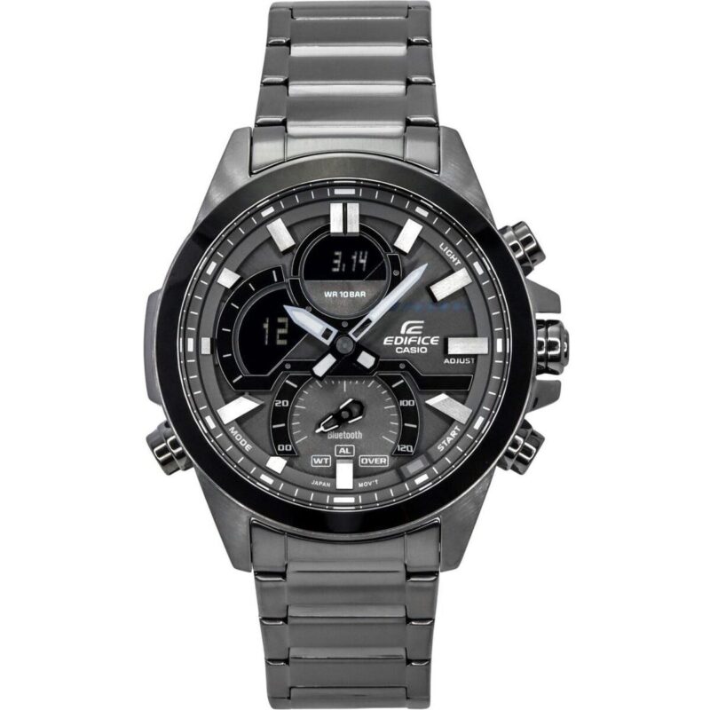 Casio Edifice Smartphone Link Model Bluetooth Analog Digital Grey Dial Quartz ECB-30DC-1B 100M Men's Watch Casio Edifice Smartphone Link Model Bluetooth Analog Digital Grey Dial Quartz ECB-30DC-1B 100M Men's Watch