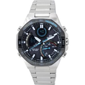Casio Edifice Mobile Link Analog Digital Grey Dial Solar ECB-950DB-1A 100M Men's Watch