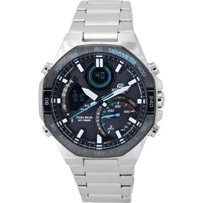 Casio Edifice Mobile Link Analog Digital Grey Dial Solar ECB-950DB-1A 100M Men's Watch