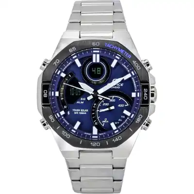 Casio Edifice Analog Digital Mobile Link Blue Dial Tough Solar ECB-950DB-2A 100M Men's Watch