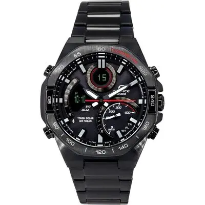 Casio Edifice Analog Digital Mobile Link Black Dial Tough Solar ECB-950DC-1A 100M Men's Watch