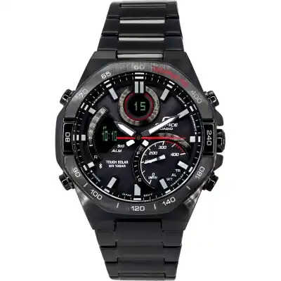 Casio Edifice Analog Digital Mobile Link Black Dial Tough Solar ECB-950DC-1A 100M Men's Watch
