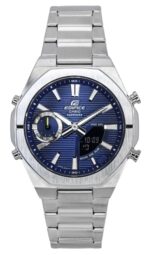 Casio Edifice Analog Digital Smartphone Link Blue Dial Quartz ECB-S10D-2A 100M Men's Watch