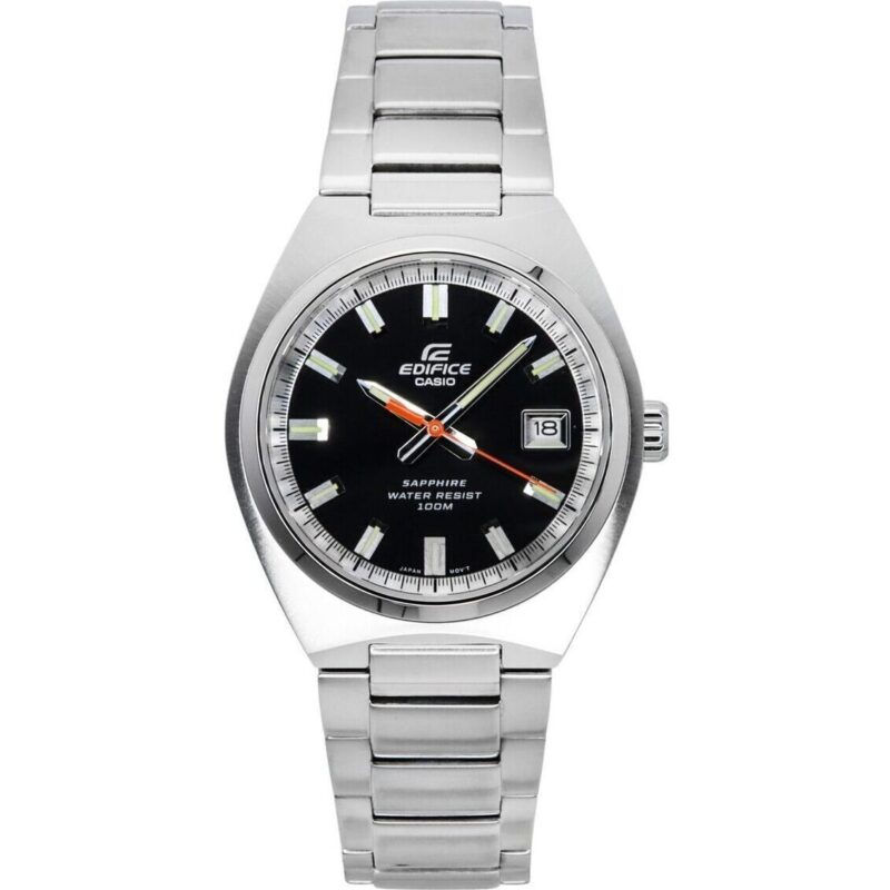 Casio Edifice Analog Stainless Steel Black Dial Quartz EFB-109D-1AV 100M Men's Watch