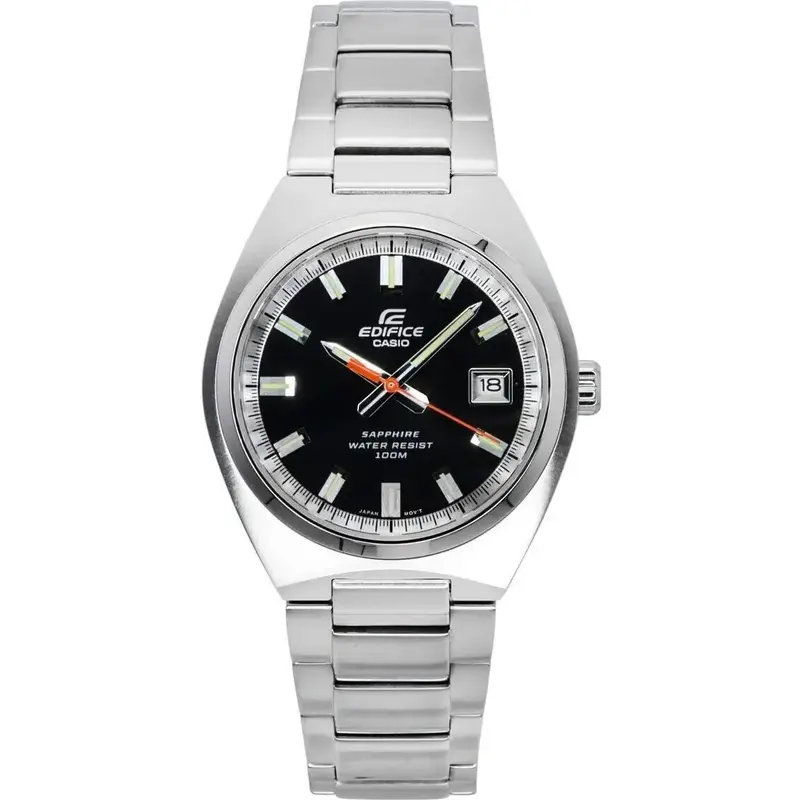 Casio Edifice Analog Stainless Steel Black Dial Quartz EFB-109D-1AV 100M Men's Watch