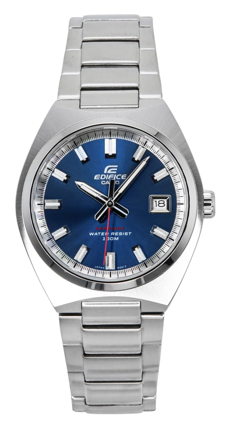 Casio Edifice Analog Stainless Steel Blue Dial Quartz EFB-109D-2AV 100M Men's Watch