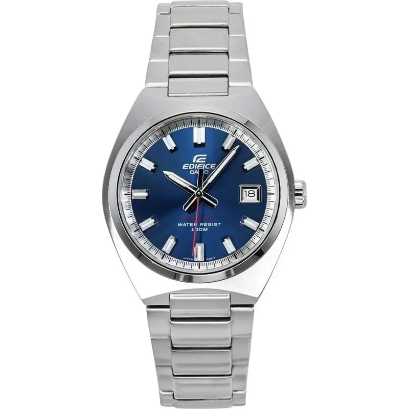 Casio Edifice Analog Stainless Steel Blue Dial Quartz EFB-109D-2AV 100M Men's Watch
