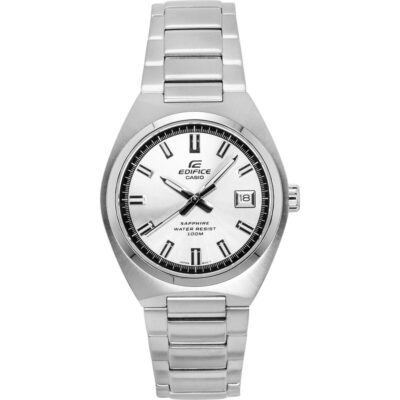 Casio Edifice Analog Stainless Steel Silver Dial Quartz EFB-109D-7AV 100M Men's Watch