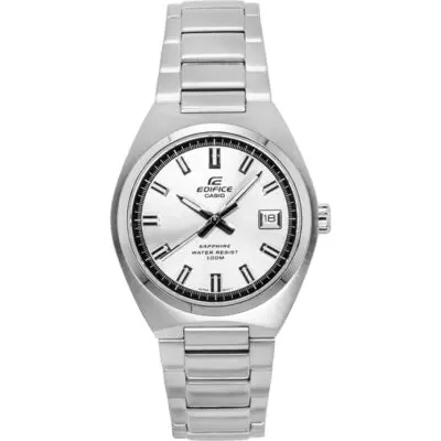 Casio Edifice Analog Stainless Steel Silver Dial Quartz EFB-109D-7AV 100M Men's Watch