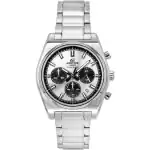 Casio Edifice Analog Chronograph Stainless Steel Silver Dial Quartz EFB-730D-7AV 100M Men's Watch