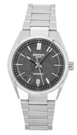 Casio Edifice Analog Stainless Steel Forged Carbon Grey Dial Automatic EFK-100CD-1A 100M Men's Watch