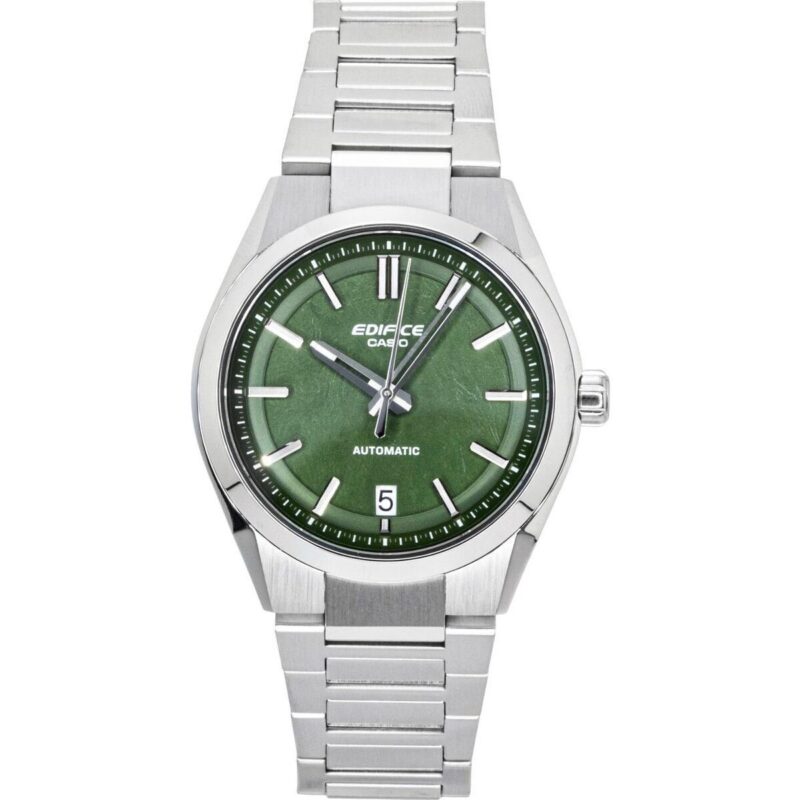 Casio Edifice Analog Stainless Steel Forged Carbon Green Dial Automatic EFK-100D-3A 100M Men's Watch Casio Edifice Analog Stainless Steel Forged Carbon Green Dial Automatic EFK-100D-3A 100M Men's Watch