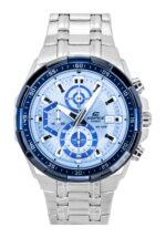 Casio Edifice Analog Standard Chronograph Stainless Steel Blue Dial Quartz EFR-539DE-2AV 100M Men's Watch