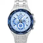 Casio Edifice Analog Standard Chronograph Stainless Steel Blue Dial Quartz EFR-539DE-2AV 100M Men's Watch