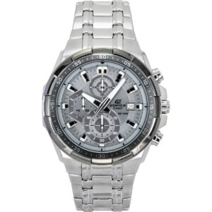 Casio Edifice Standard Chronograph Analog Stainless steel Grey Dial Quartz EFR-539DE-8AV 100M Men's Watch