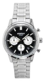Casio Edifice Analog Chronograph Stainless Steel Black Dial Quartz EFR-575D-1A 100M Men's Watch