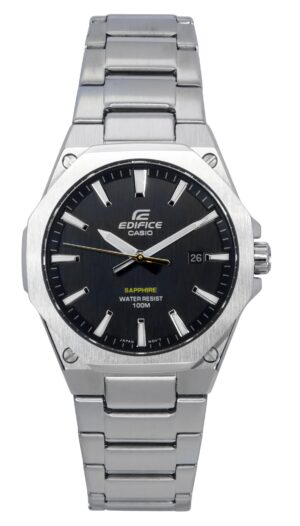 Casio Edifice Slim Line Black Dial Quartz EFR-S108D-1A 100M Men's Watch